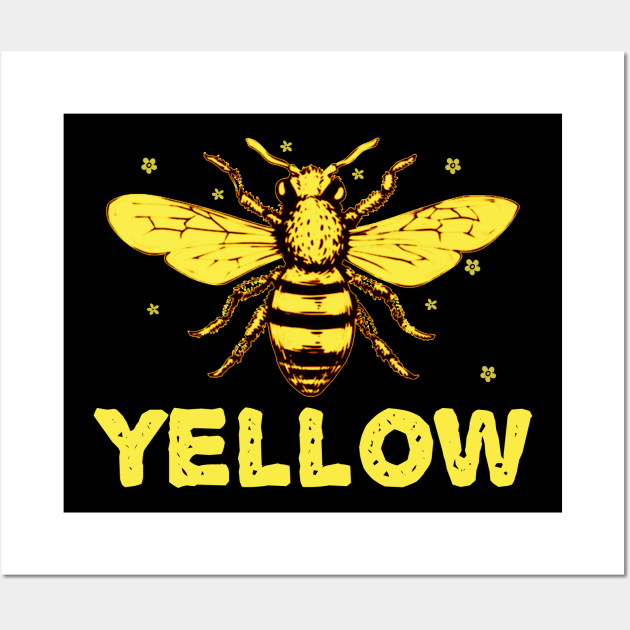 Bee Yellow Wall Art by emma17